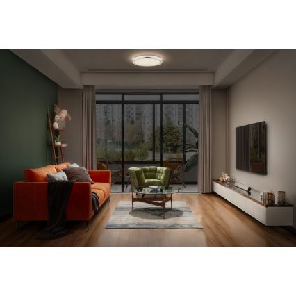 Ledvance - LED loftlampe ORBIS HELMAN LED/24W/230V diameter 39 cm sølvfarvet