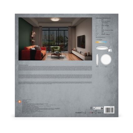 Ledvance - LED loftlampe ORBIS HELMAN LED/24W/230V diameter 39 cm sølvfarvet