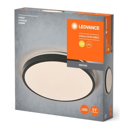 Ledvance - LED loftlampe ORBIS LONDON LED/24W/230V sort