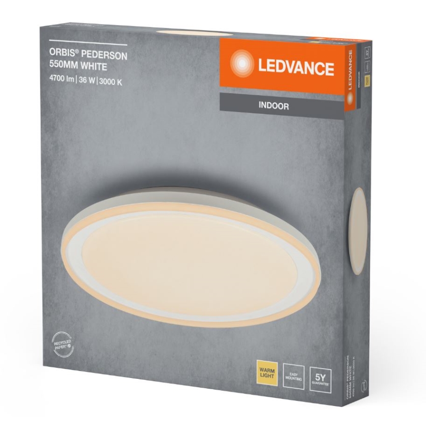 Ledvance - LED loftlampe ORBIS PEDERSON LED/36W/230V diameter 55 cm hvid
