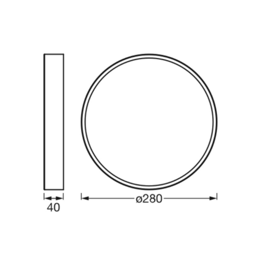 Ledvance - LED loftlampe ORBIS SLIM LED/20W/230V hvid
