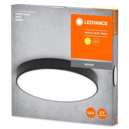 Ledvance - LED loftlampe ORBIS SLIM LED/36W/230V sort