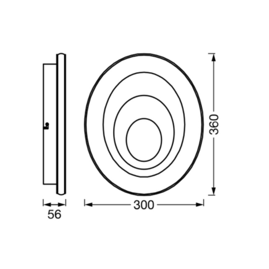 Ledvance - LED loftlampe ORBIS SPIRAL LED/27W/230V