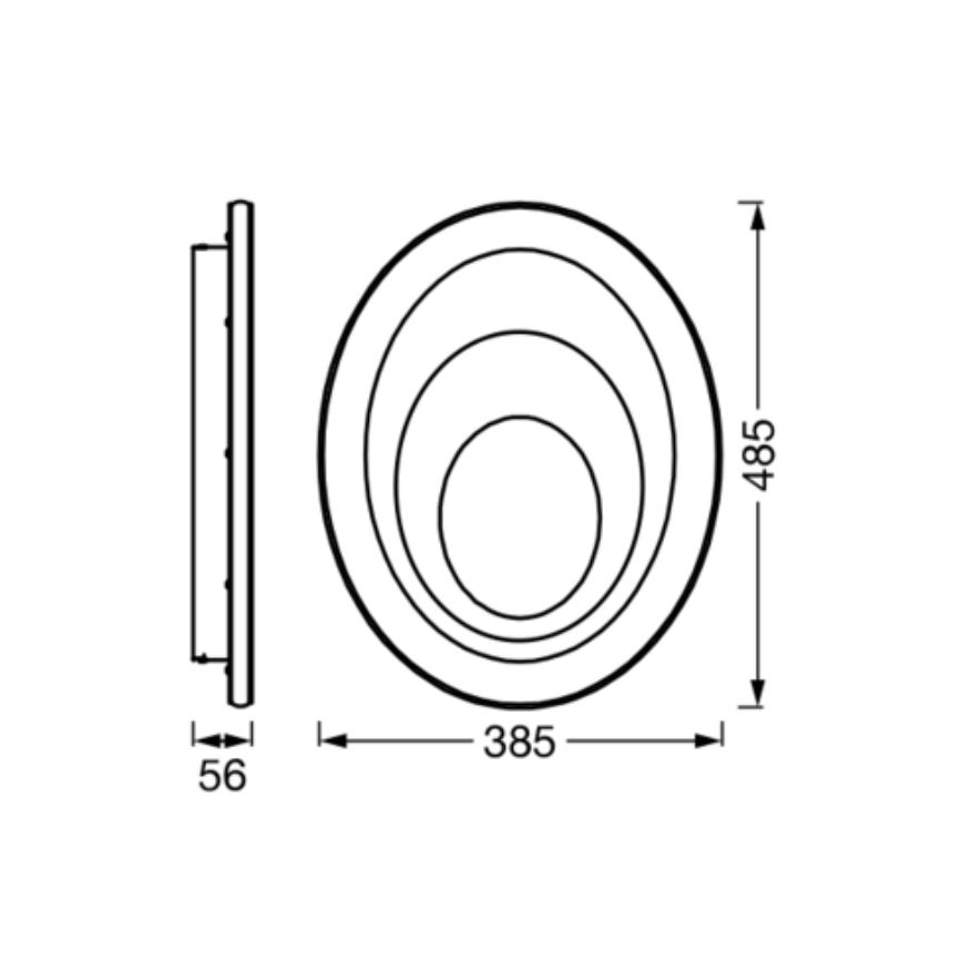 Ledvance - LED loftlampe ORBIS SPIRAL LED/37W/230V