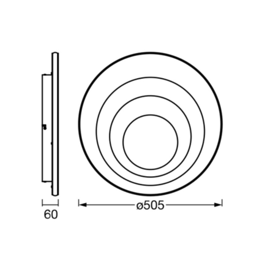 Ledvance - LED loftlampe ORBIS SPIRAL LED/42W/230V