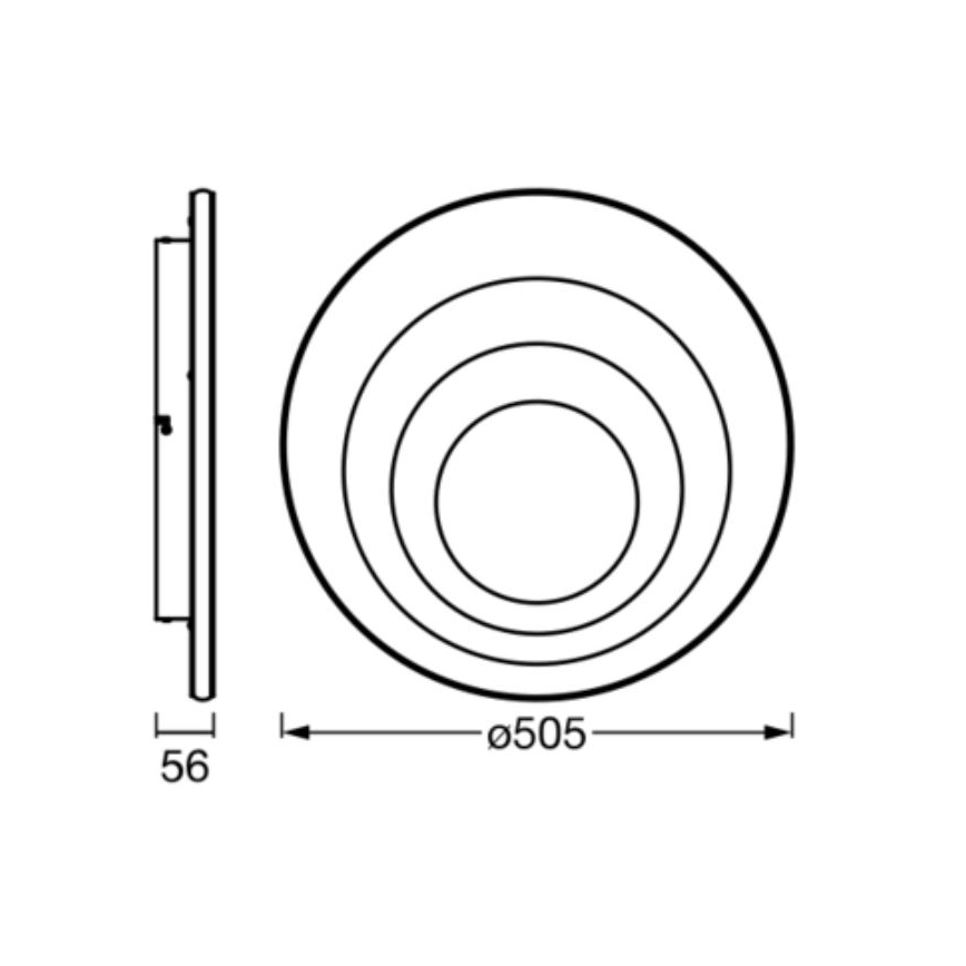 Ledvance - LED loftlampe ORBIS SPIRAL LED/42W/230V