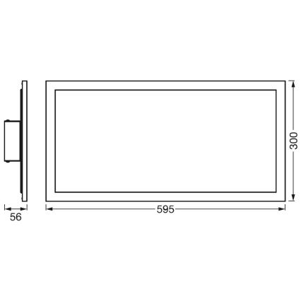 Ledvance - LED loftlampe PLANON LED/22W/230W