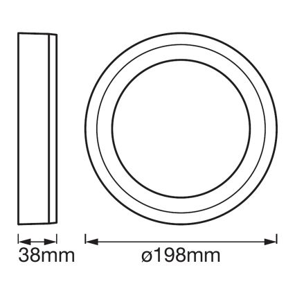 Ledvance - LED loftlampe ROUND LED/15W/230V diam. 20 cm