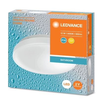 Ledvance - LED loftlampe til badeværelse CEILING ROUND LED/12W/230V 3000K IP44