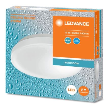 Ledvance - LED loftlampe til badeværelse CEILING ROUND LED/12W/230V 6500K IP44