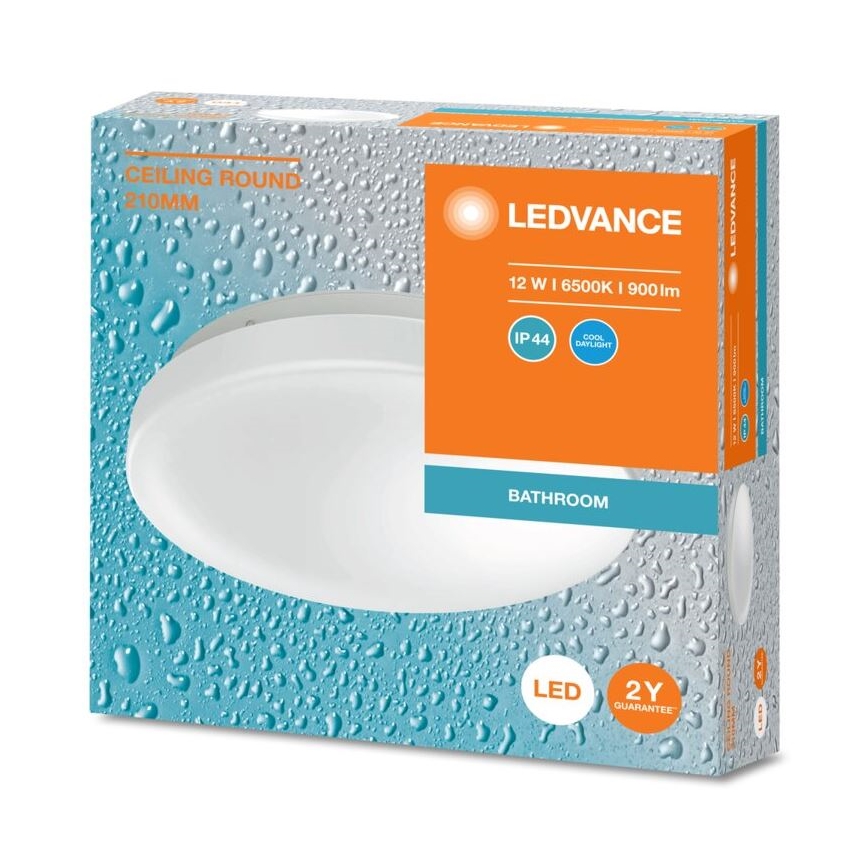Ledvance - LED loftlampe til badeværelse CEILING ROUND LED/12W/230V 6500K IP44