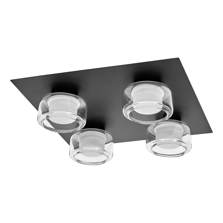 Ledvance - LED loftlampe til badeværelse ORBIS FLAME 4xLED/5,5W/230V 3000/4000K IP44 sort