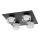 Ledvance - LED loftlampe til badeværelse ORBIS FLAME 4xLED/5,5W/230V 3000/4000K IP44 sort