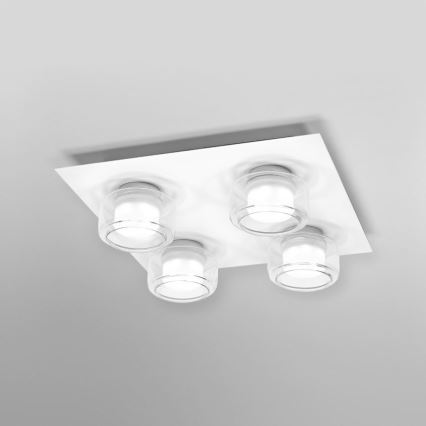 Ledvance - LED loftlampe til badeværelse ORBIS FLAME 4xLED/5,5W/230V 3000/4000K IP44 hvid