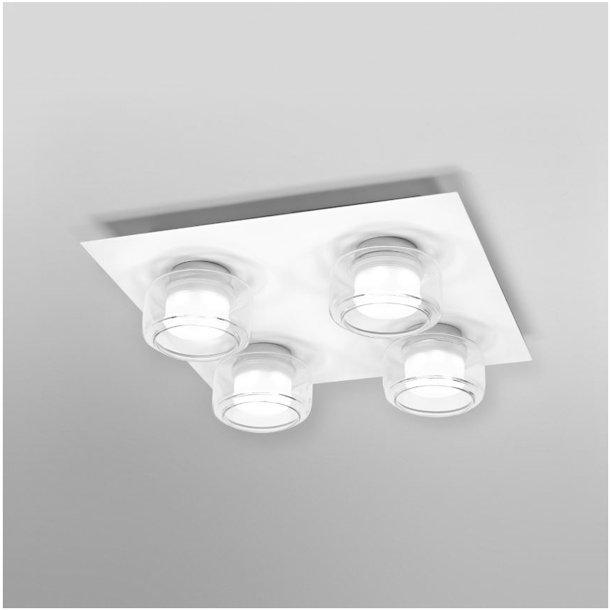 Ledvance - LED loftlampe til badeværelse ORBIS FLAME 4xLED/5,5W/230V 3000/4000K IP44 hvid