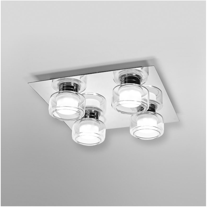 Ledvance - LED loftlampe til badeværelse ORBIS FLAME 4xLED/5,5W/230V 3000/4000K IP44 krom