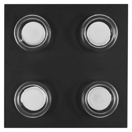Ledvance - LED loftlampe til badeværelse ORBIS FLAME 4xLED/5,5W/230V 3000/4000K IP44 sort