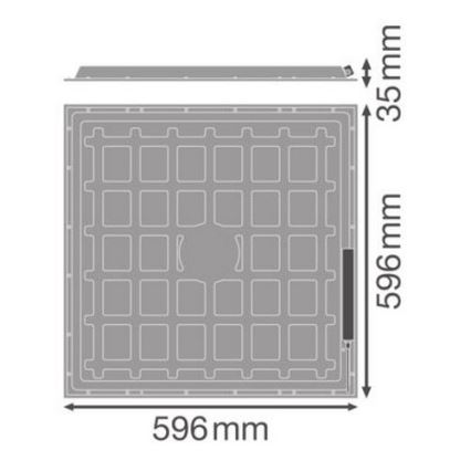Ledvance - LED-loftpanel ESSENTIAL LED/36W/230V 6500K 60x60 cm