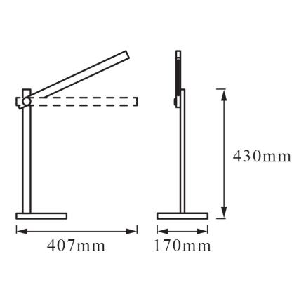 Ledvance - LED lysdæmper bordlampe PANAN LED/7W/230V