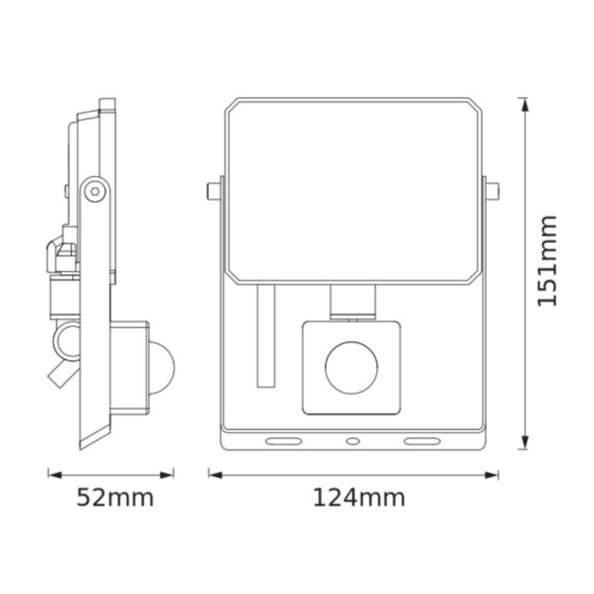 Ledvance - LED-projektør med bevægelses- og skumringssensor FLOODLIGHT LED/20W/230V 3000K IP65
