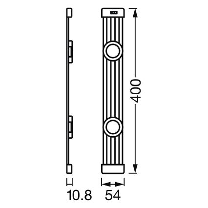 Ledvance - LED møbellampe med sensor dæmpbar LINEAR 2xLED/3,5W/230V