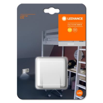 Ledvance - LED natlampe med sensor LUNETTA LED/0,3W/230V 3000K