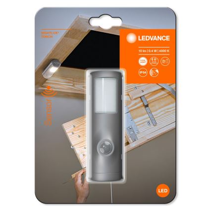 Ledvance - LED natlampe med sensor NIGHTLUX LED/0,35W/3xAAA IP54