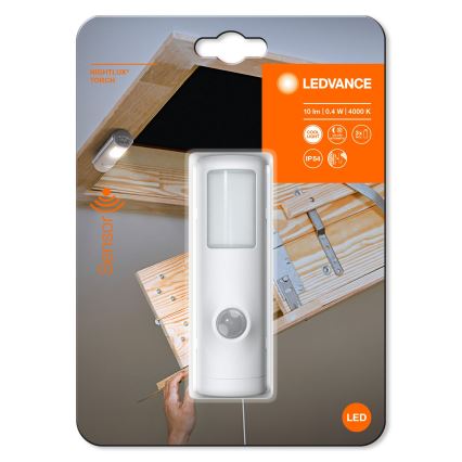 Ledvance - LED natlampe med sensor NIGHTLUX LED/0,35W/3xAAA IP54