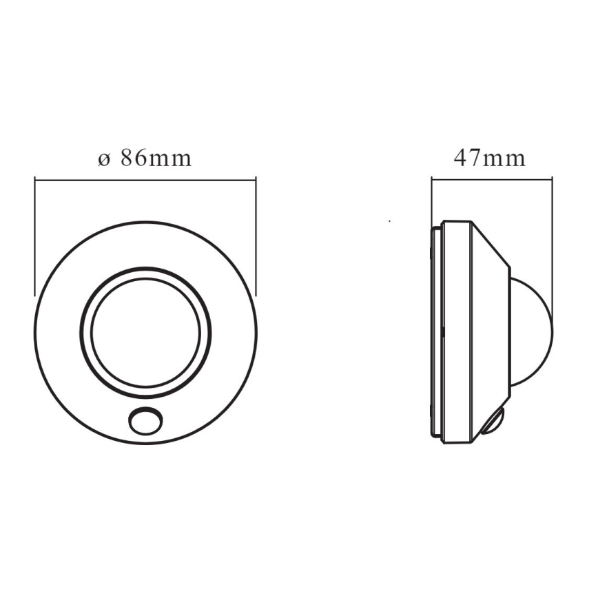 Ledvance - LED natlampe med sensor NIGHTLUX LED/1,7W/3xAA 4000K