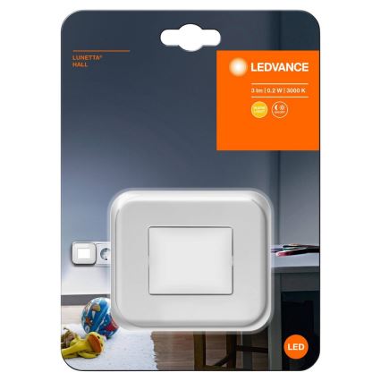 Ledvance - LED-natlampe med skumringssensor LUNETTA LED/0,2W/230V 3000K