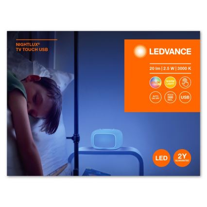 Ledvance - LED natlampe med touch-funktion til børn TOUCH LED/2,5W/5V