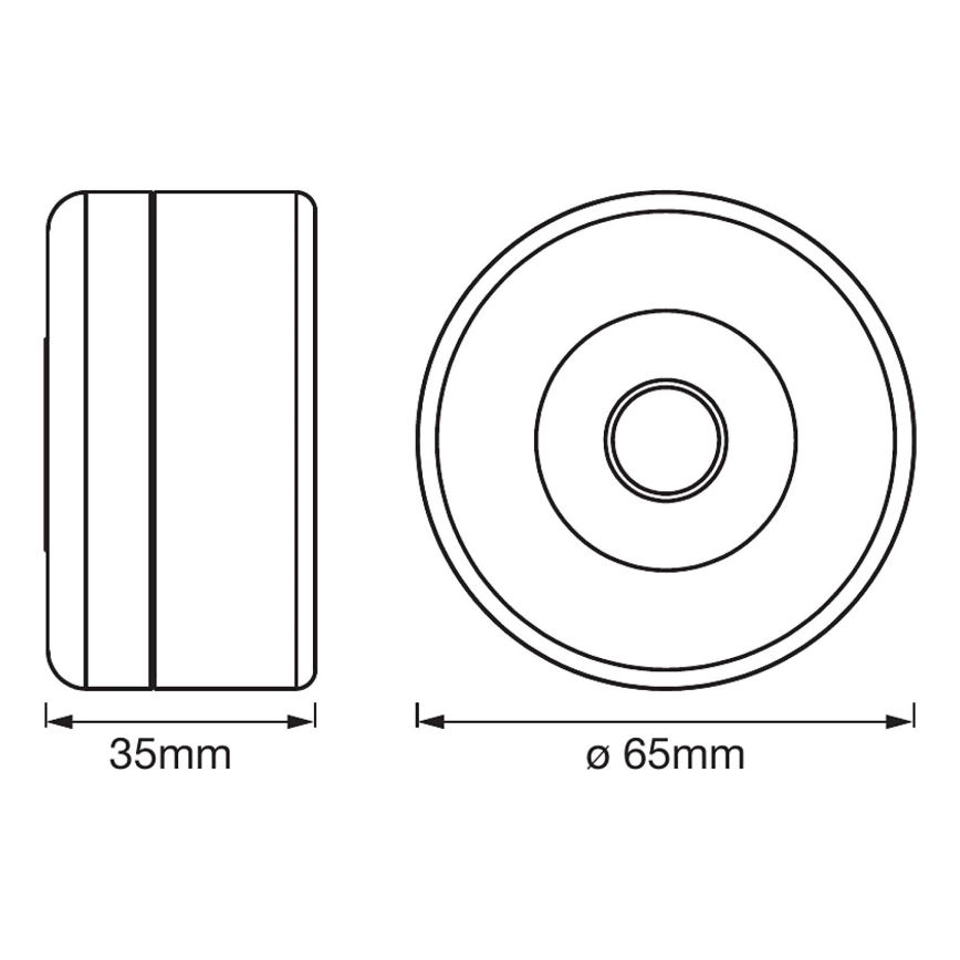 Ledvance - LED orienteringlampe dæmpbar DOT-IT LED/0,45W/5V 500 mAh