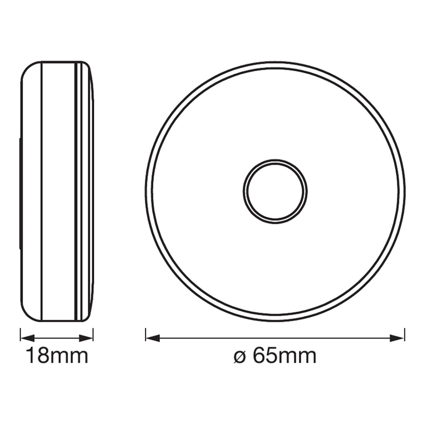 Ledvance - LED orienteringslampe dæmpbar DOT-IT LED/0,45W/5V 500 mAh