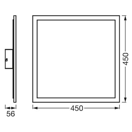 Ledvance - LED panel dæmpbart RGBW-farver SMART+ PLANON LED/28W/230V Wi-Fi + fjernbetjening