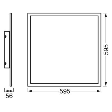 Ledvance - LED panel dæmpbart RGBW-farver SMART+ PLANON LED/40W/230V 3000-6500K Wi-Fi + fjernbetjening