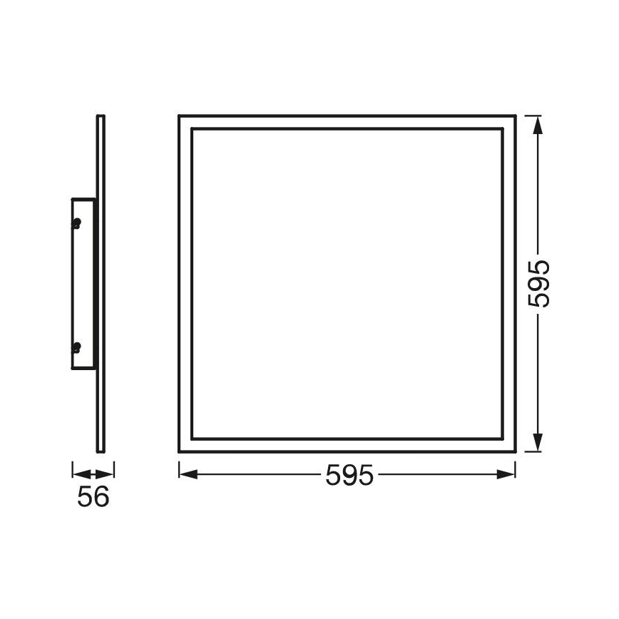 Ledvance - LED panel dæmpbart RGBW-farver overflademonteret SMART+ PLANON LED/40W/230V Wi-Fi + fjernbetjening