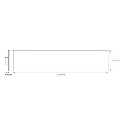 Ledvance - LED panel overflademonteret FRAMELESS LED/40W/230V 3000K