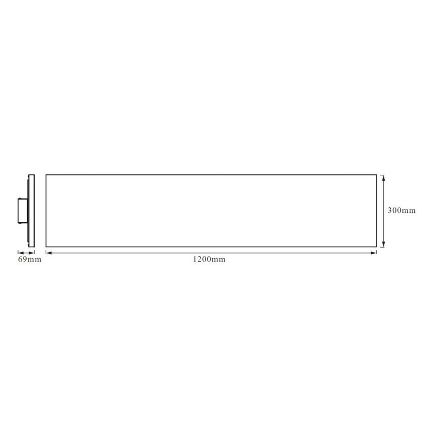 Ledvance - LED panel overflademonteret FRAMELESS LED/40W/230V 3000K