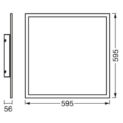 Ledvance - LED panel PLANON LED/40W/230V