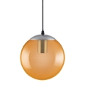 Ledvance - LED Pendel BUBBLE 1xE27/8W/230V orange diam. 20 cm
