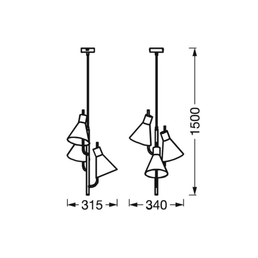 Ledvance - LED pendel DECOR TOKIO 3xLED/4,6W/230V