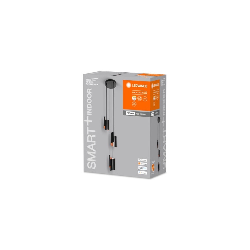 Ledvance - LED pendel dæmpbar SMART+ DECOR 3xLED/8W/230V sort Wi-Fi