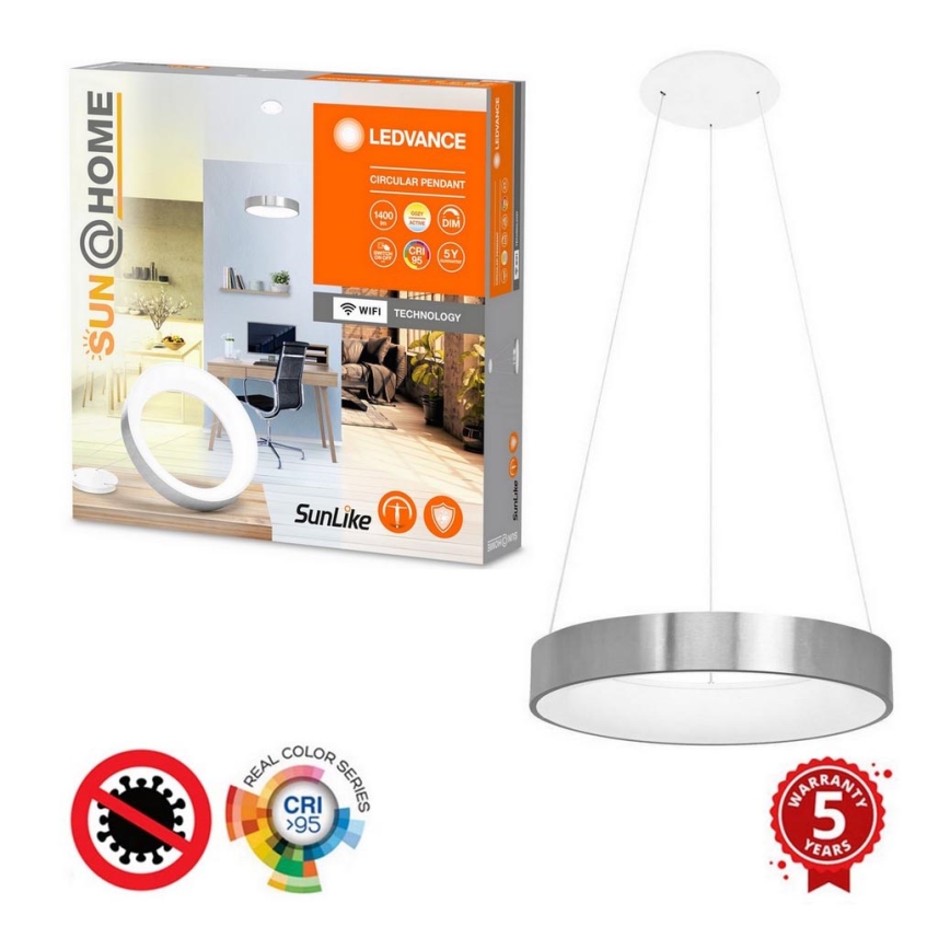 Ledvance - LED pendel dæmpbar SUN@HOME CIRCULAR LED/18,5W/230V Wi-Fi