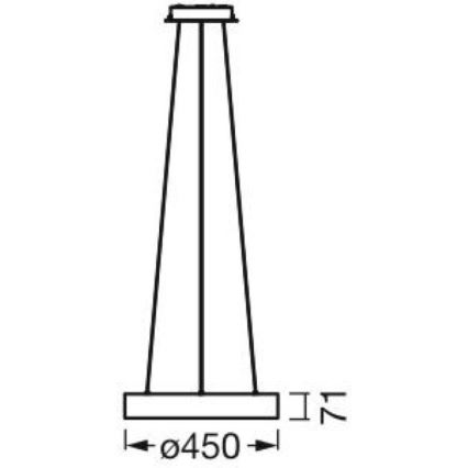 Ledvance - LED pendel dæmpbar SUN@HOME CIRCULAR LED/18,5W/230V Wi-Fi