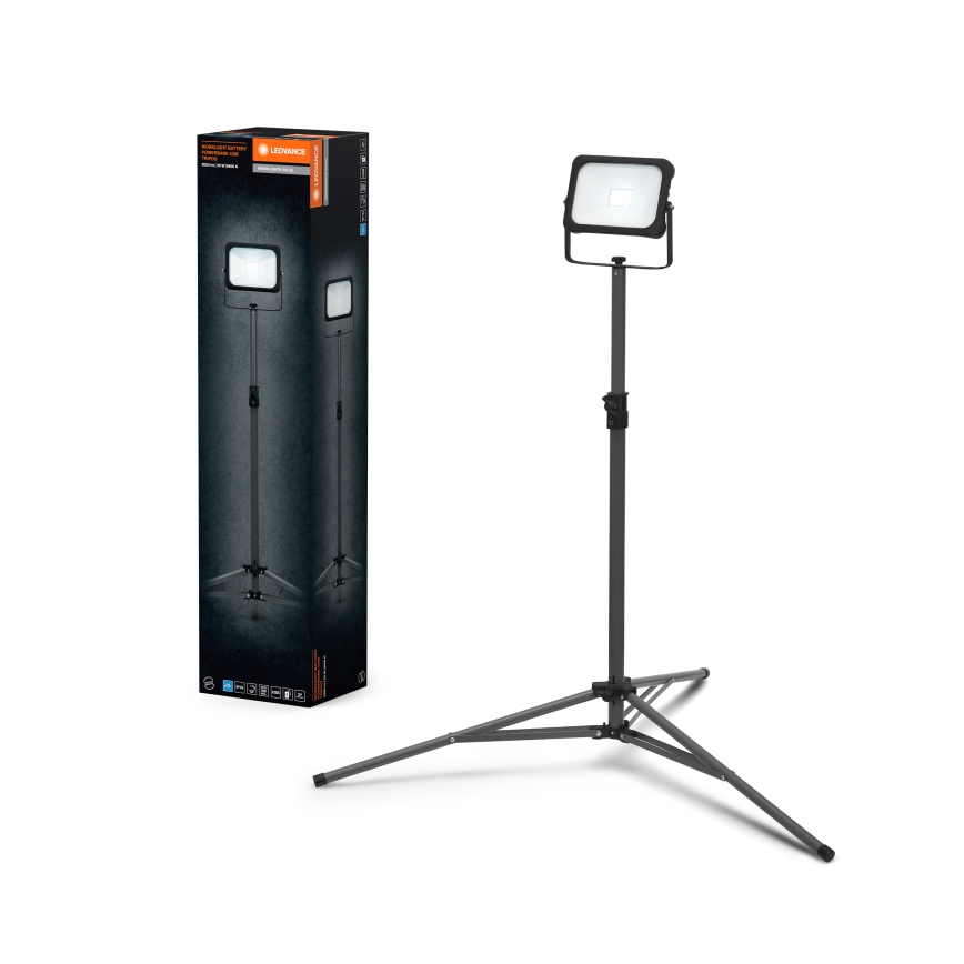 Ledvance - LED projektør dæmpbar med en holder WORKLIGHT TRIPOD LED/20W/3,7V IP54