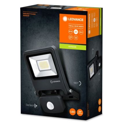 Ledvance - LED projektør ENDURA med sensor LED/20W/230V IP44