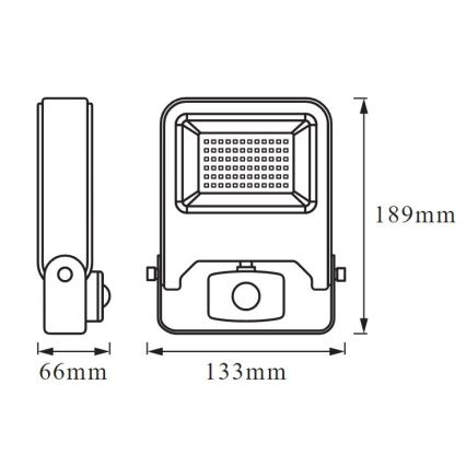 Ledvance - LED projektør ENDURA med sensor LED/20W/230V IP44