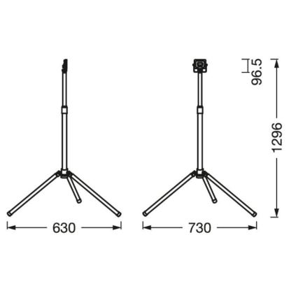 Ledvance - Udendørs LED projektør med håndtag WORKLIGHT TRIPOD LED/10W/230V 6500K IP65