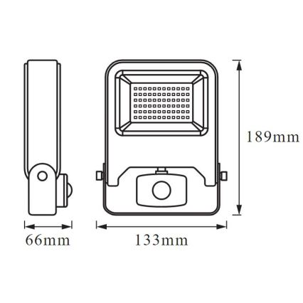 Ledvance - LED projektør med sensor ENDURA LED/20W/230V IP44