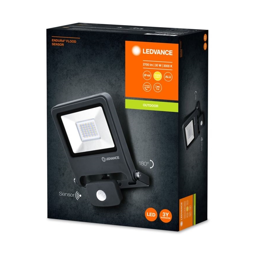 Ledvance - LED projektør med sensor ENDURA LED/30W/230V IP44